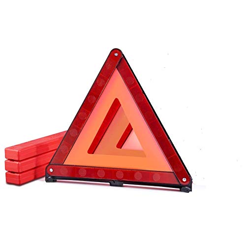 MYSIBKER Triangle Emergency Warning, Triangle Reflector Safety Triangle Car Emergency Roadside Kit 1 Pack