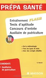 Entraînement flash, tests d'aptitude, concours d'entrée auxilliaire de puériculture