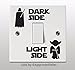 ApprovedSeller New Vinyl Star Wars Decal Sticker of The Dark Side Light Side Wall Light Switch Darth Vader Yoda Walt Disney Custom Sticker for Kids and Adults Made and Sold