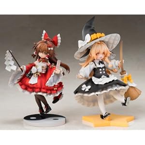 大網 (Oh-ami) あみあみ×Reverse Studio 手のひら精霊 東方Project 博麗霊夢&霧雨魔理沙 全高約150/180mm ノンスケール PVC/ABS製 塗装済み 完成品 フィギュア