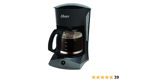 Cafetera Oster negra de 12 tazas con pausa automática modelo BVSTDCSK13-013  : Amazon.com.mx: Hogar y Cocina