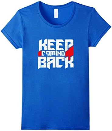 Women's Keep Coming Back Celebrate Recovery T Shirt Rehab NA AA Large Royal Blue