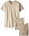 Soffe Mens 3 Pack - USA Poly/Cotton Military Tee, Sand, Large