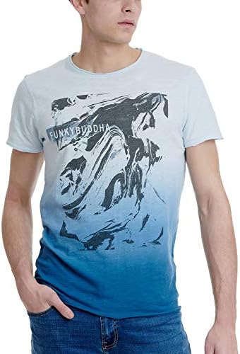 FUNKY BUDDHA Mens T-Shirt in Printed 