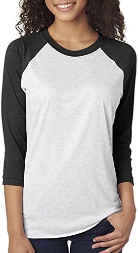 UR SPROT TECH Fashion Sport Women's Performance Tees 3/4 Sleeve Juniors Casual Basic Top T Shirt (L, White)