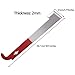 Winzwon Beekeeping Supplies j Hook Hive Tool 2 Pack Stainless Beekeeping Frame Lifter and Scraper with Red Part for Beekeepers