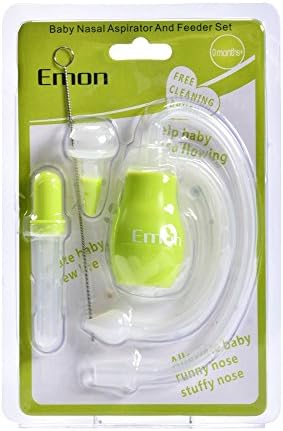 Baby Nasal Cleaner - Vacuum Suction Anti-Backwash Aspirator Use two ways (Green)