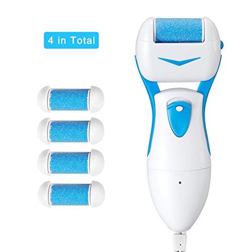 Electric callus shaver remover foot file scrubber pumice peel 4 r…