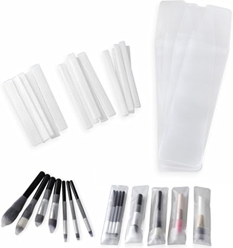 ClothoBeauty 10 Pcs Cosmetic Makeup Brushes protector PVC bag/pouch (not include the brushes)