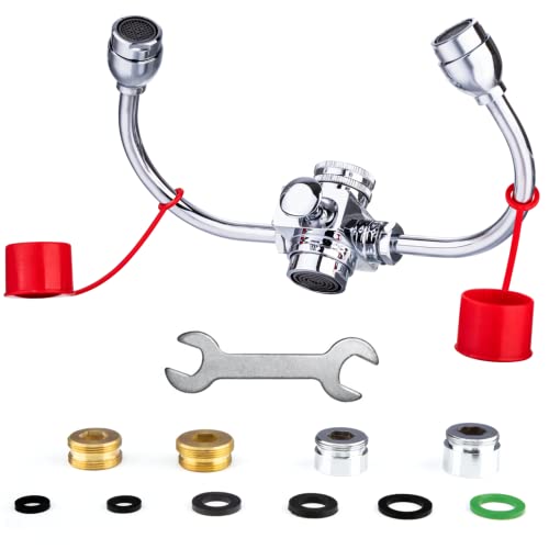 Eye Wash Station, Emergency Eyewash Stations Faucet Mounted for Sink