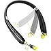 Levin Upgraded Bluetooth Headphones Bluetooth 4.1 Wireless Headphone with Foldable Neckband Design Retractable Earbuds for iPhone, Samsung Galaxy Series, Android and Other Bluetooth-Enabled Devices
