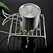 YaptheS Portable Open Fire Stand Rack Folding Campfire Grill Rack Outdoor Mini Folding Compact Charcoal Barbecue Grill Stainless Steel Camp Stove Stand Burner Stand Rackthumb 3