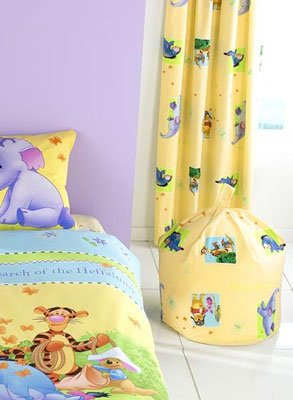 Winnie The Pooh Curtains Heffalump Design 72 Drop Amazon Co Uk