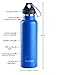 Desert Ice Stainless Steel Insulated Sports Water Bottle - 20oz - Two LIDS - BPA Free, Straw Lid & Screw Top Included