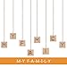 HOMEMAXS Hanging Photo Display Picture Frames Collage Pictures Organizer Wall Decor with 40 Wooden Clips for Hanging Photos, Prints, Artwork, 2 Pack