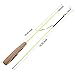 Aigou Cat Wand with Teaser Toys, Long Dangler Stick Fishing Rod with 5 Pieces Fun Teaser and bell Refill Pack for Cat and Kitten (Lime Green)