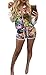 Playworld Women's Hawaii Floral Printing 2 Piece Jacket Suit Tracksuit Outfit