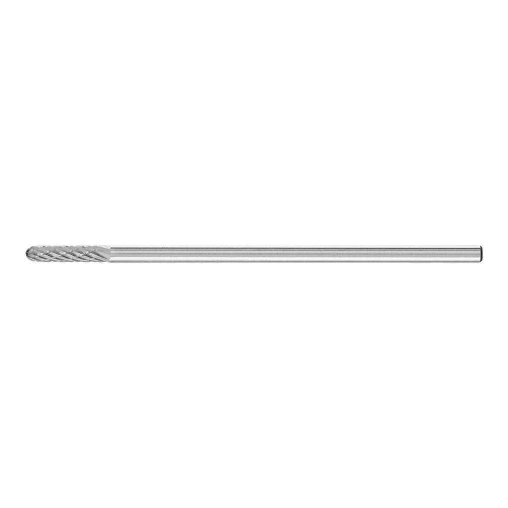 PFERD 21205187 Carbide Burr with Long Shank, Round Round Shape WRC, Toothing 3 Plus, Burr Diameter 3 mm, Shaft Diameter 3 mm, Length 75 mm, for Universal Applications on The Most Important Materials — image 1