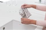 Brabantia Microfibre Cleaning Cloths (x2) 30x30 cm Light Grey Machine Washable view 3