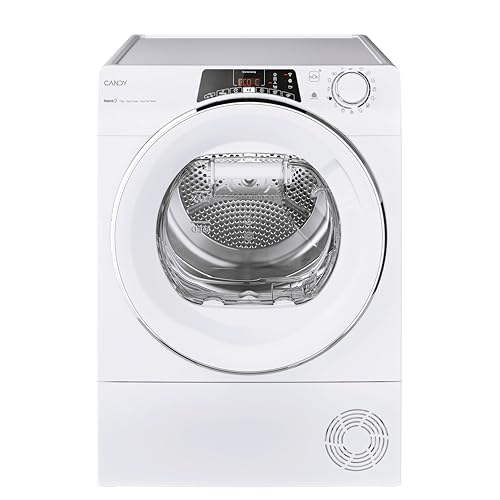 RapidÓ ROE H9A3TCEX-S, Secadora 9KG, Bomba de Calor, Pantalla Smart Text, WiFi, App hOn, 14 Ciclos, 7 Rápidos, Cajón Condensación Easy Case de 5L, Inicio Diferido 24H, Blanco