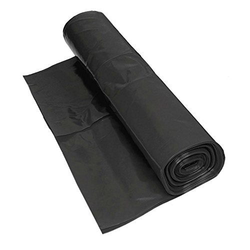 Black Heavy Duty Polythene Plastic Roll Sheeting DPM DPC Damp proof