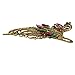 Newstarfactory Colored Vintage Peacock Design Alligator Hair Clip with Exclusive Gift
