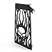 Skull Flame Black Powdercoat Radiator Cover Grill Guard fits: 2010-2016 Honda Fury VT1300 - Ferreus Industries - GRL-100-09black