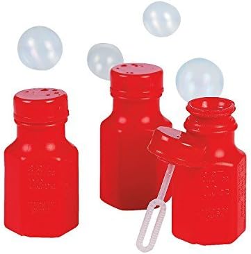 Fun Express Mini Hexagon Red Bubble Bottles (4 Dozen), Model: FX IN-38/968, Toys & Gaems