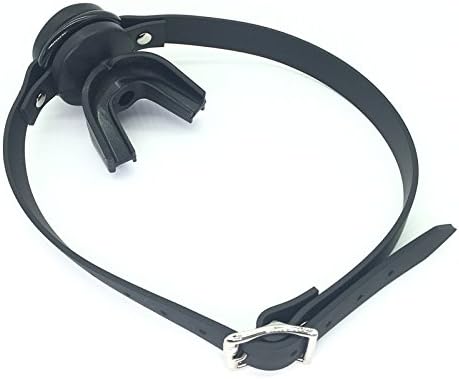 The Bondage Locker Silicone Gum Shield Gag Fetish and Fantasy Mouth Gag, Black