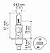 HELLA H1 100WTB High Wattage Bulbs, 12V