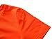 HUHOT Women Short Sleeve Round Neck Summer Casual Flared Midi Dress (X-Large, Orange)