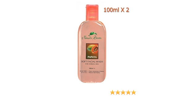 nature's face wash papaya