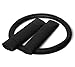 OxGord PU Leather Solid Black Car Seat Cover 10 Piece Set - Airbag - Front High Back Bucket - Universal Fit for Car, Truck, SUV, or Van