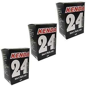 Kenda 24″ x 1.75-2.125 Inner Tubes – Schrader Valve (Pack of 3)
