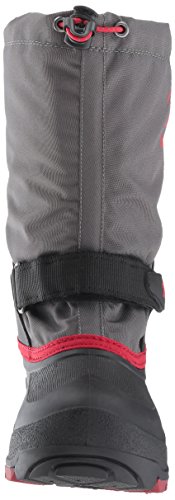Kamik Boys' Waterbug5 Snow Boot, Charcoal/Red, 10 Medium US Toddler
