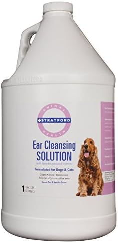 Ear Cleansing Solution for Dogs &amp; Cats [Sweet Pea &amp; Vanilla scent] Gal