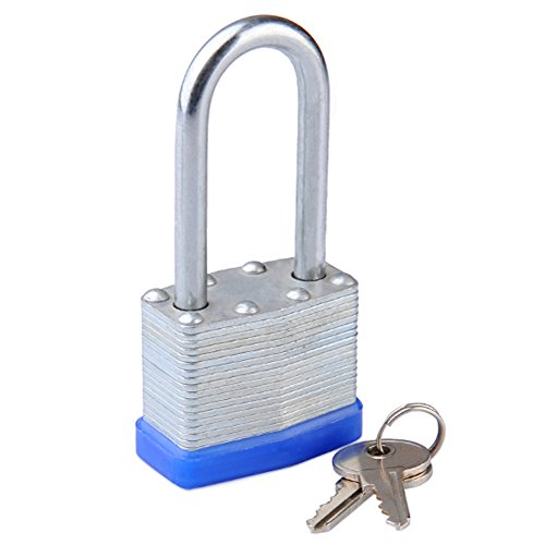 SEPOX Keyed Alike Laminated Padlock 1-9/16" Wide Body Includes 2 Long & 2 Short Shackle Pack of 4 - Thumbnail 3