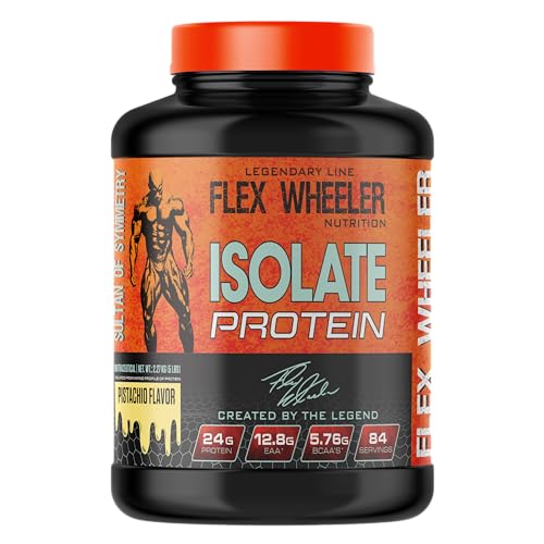 Flex Wheeler Nutrition Isolate Protein | 84 Serving, 5 Lbs (Pistachio)