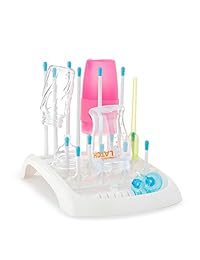 Munchkin Fold Taza y la botella rack de secado, color azul