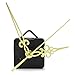 Suppion® Hands DIY Quartz Wall Clock Movement Mechanism Replacement Parts Kit (Gold)