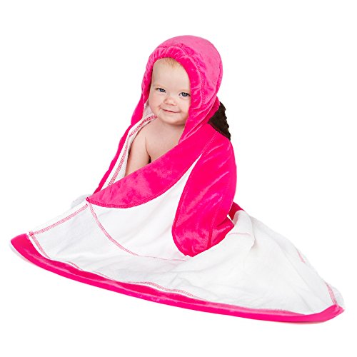 Blooming Baby Premium Hooded Bath Towel, Pink