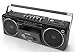 Milanix Portable Boombox Stereo Tape Cassette Player/Recorder with Bluetooth, USB, SD, AM/FM Radio and Headphone Jack- Graythumb 1