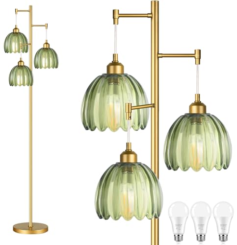 QIYIZM Gold Floor Lamp