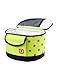 Zuca LunchBox Spotz (Color: Green with Pink spots, and black borders)