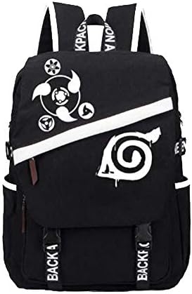 Etruke Anime Attack on Titans Naruto Canvas Backpack Unisex Fashion Shoulder Bag (8)