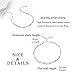 LUHE Anklets Sterling Silver Layered Anklets Ankle Bracelets for Women Teen Girls Layered Chain Ball and Bead Double Anklets Beach Anklets Jewelry for Women Teens Girls