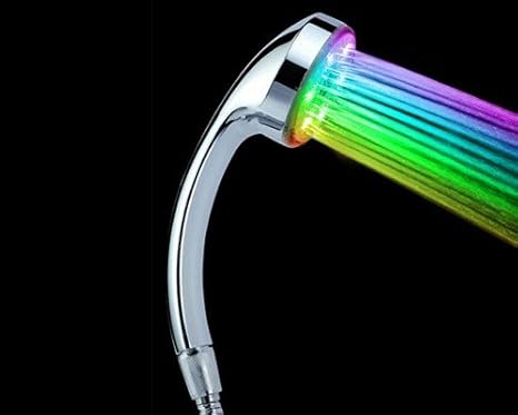 LED Duschkopf mit bunt leuchtendem Wasser, tolle Geschenkidee, geiles Weihnachtsgeschenk, Geburtstagsgeschenk, für die Hausei