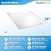 2x2 LED Panel Thin Edge-Lit Flat Light (4 Pack) 5000k 40W, White Frame, Flush Drop Ceiling Light for Home, Office, Schools, Hospitals, Commercial - LED Lighting Fixture - 0-10V Dimmable