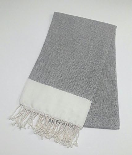 Paramus Turkish Towel Peshtemal in 100% Cotton for Beach Bath Swimming Pool Yoga Pilates Picnic Blanket Scarf Wrap Hammam Fouta Turkish Bath Towels Beach Towel (37x”70) (brittle-black)