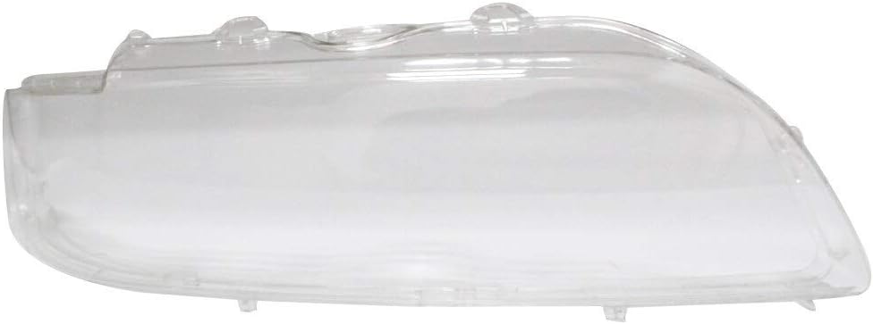 Headlight Cover Shell Clear Glass Lens Headlamp Lense Right 63128375302 for Bmw 5 Series E39 518 520 523 52 Durable Auto Parts (Color : R)